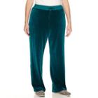 Made For Life Velour Workout Pants Plus