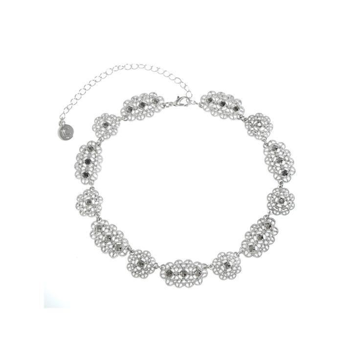 Liz Claiborne Womens Gray Choker Necklace