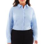 Liz Claiborne Long-sleeve Wrinkle-free Shirt - Plus