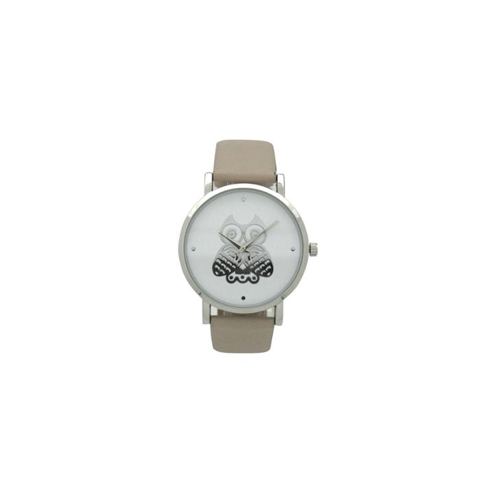 Olivia Pratt Owl Womens Brown Smart Watch-a917349taupe