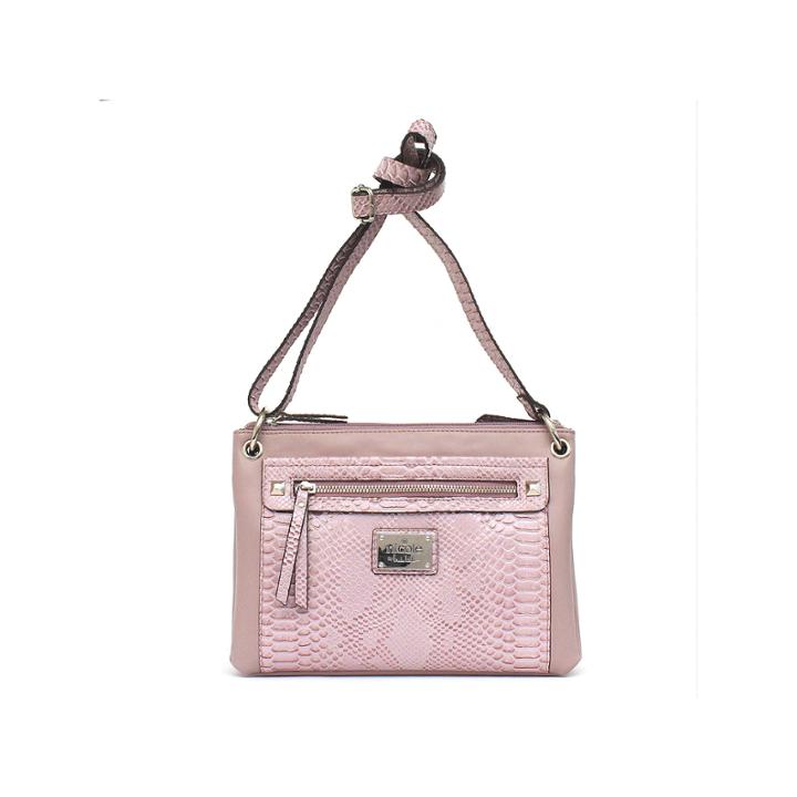 Nicole By Nicole Miller Tess Double Zip Crossbody Bag