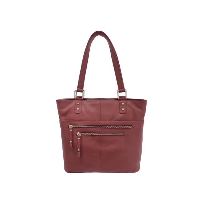 Great American Leatherworks Top-zip Double Handle Tote