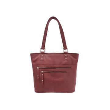 Great American Leatherworks Top-zip Double Handle Tote