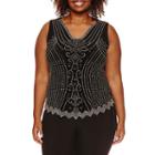 Msk Beaded Tank Top - Plus