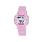 Armitron Pro-sport Womens Pink Resin Strap Chronograph Sport Watch 45/7049pnkj