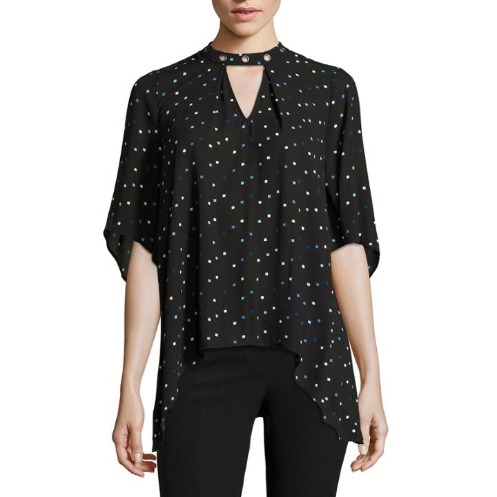 Worthington Elbow-sleeve Grommet Top - Tall