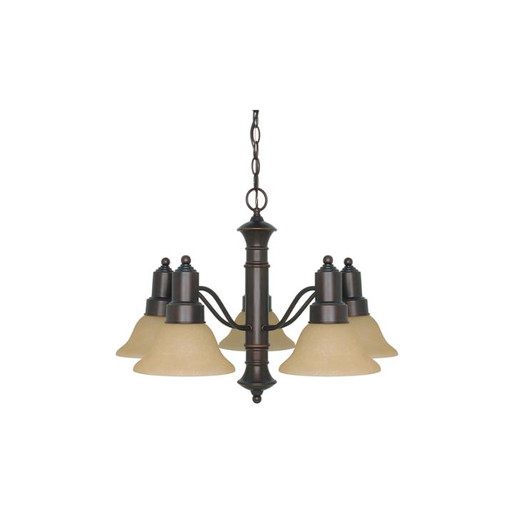 Filament Design 5-light Mahogany Bronze Chandelier