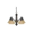 Filament Design 5-light Mahogany Bronze Chandelier
