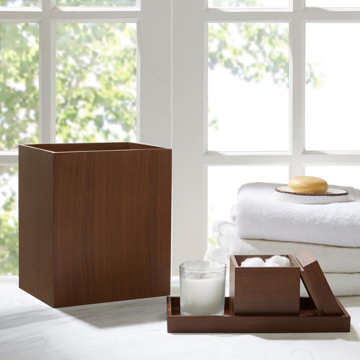 Madison Park Walnut 3-pc Bath Accessory Set