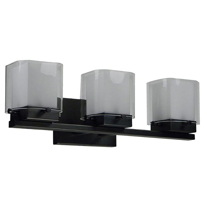 Louis 3-light Silver Bath Vanity