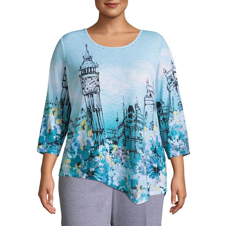 Alfred Dunner Play Date Big Ben Tee- Plus