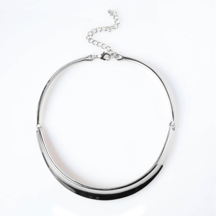 Bold Elements&trade; Silver-tone Collar Necklace