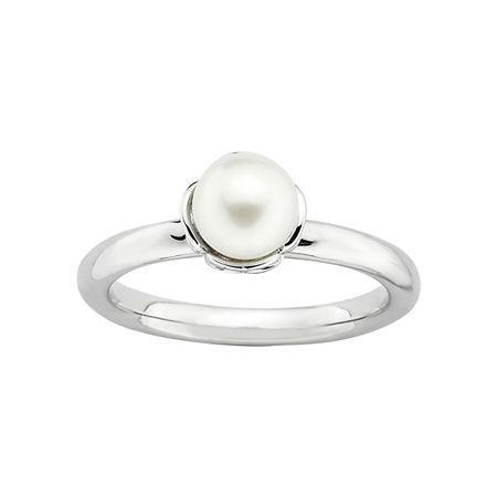 Personally Stackable Cultured Freshwater Pearl Ring