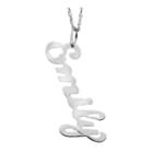 Personalized Sterling Silver Vertical Name Necklace