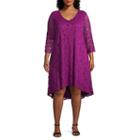 Studio 1 3/4 Sleeve Floral Sheath Dress - Plus