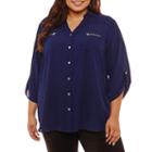 Alyx 3/4 Sleeve Button-front Shirt-plus