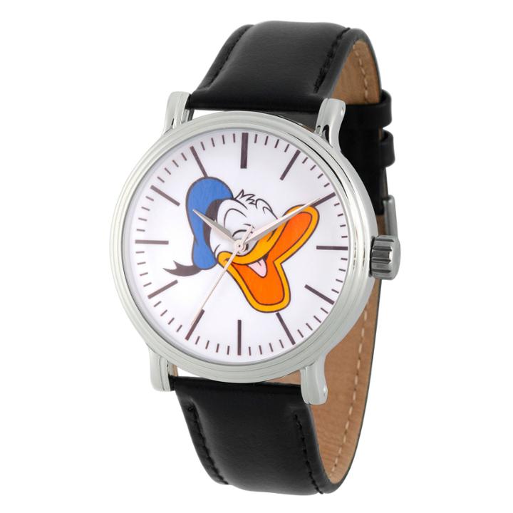 Disney Mickey And Friends Mens Black Strap Watch-wds000338