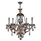 Provence Collection 5 Light Chrome Finish And Crystal Chandelier - Large