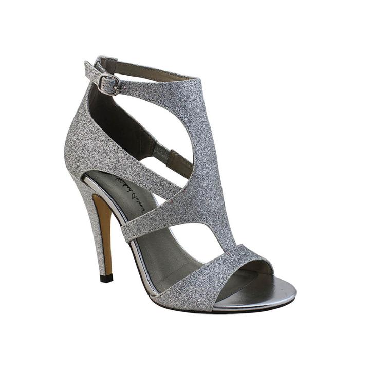 Michael Antonio Real Glitter Strappy High Heel Sandals