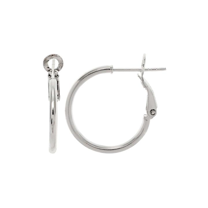Sterling Silver 40mm Round Hoop Earrings