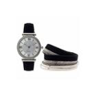 Mixit Womens Black Strap Watch-jcp2996sts
