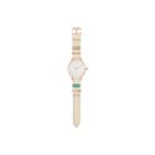 Decree Stackable Charms Womens Strap Watch-pts2802rgiv