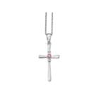 Survivor Collection Womens Pink Topaz Pendant Necklace