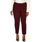 Worthington Angle Pocket Slim-leg Ankle Pants - Plus