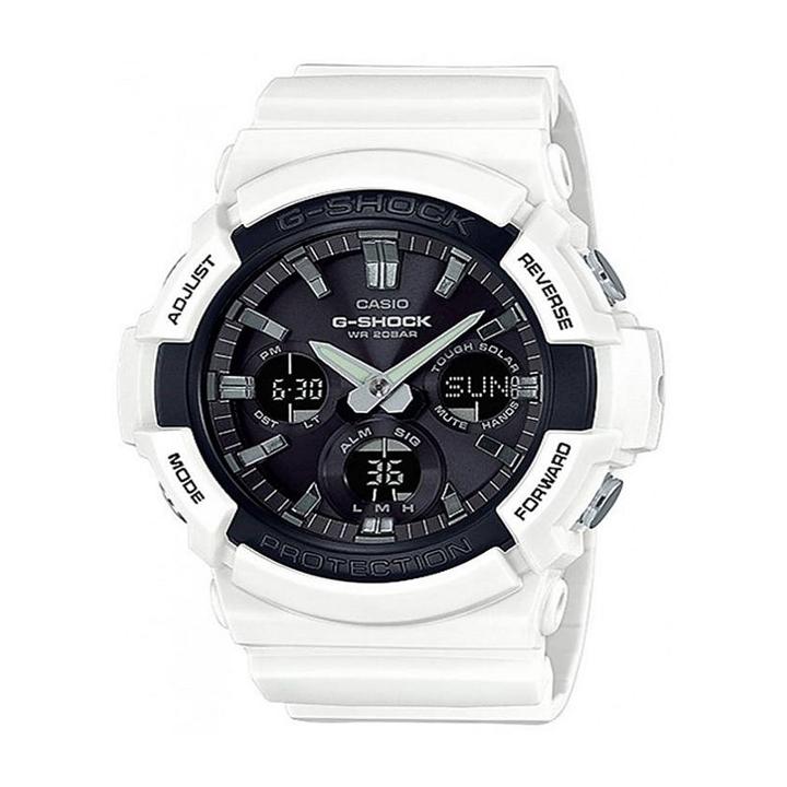 Casio Mens White Strap Watch-gas100b-7a