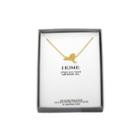 Diamond Accent 14k Yellow Gold Over Silver New York Pendant Necklace
