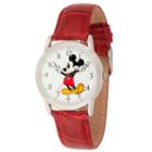 Disney Mickey Mouse Mens Purple Strap Watch-wds000402