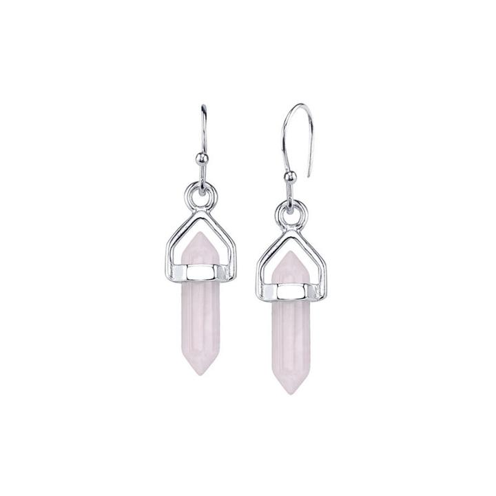 Bridge Jewelry Pink Drop Earrings