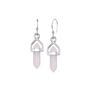 Bridge Jewelry Pink Drop Earrings