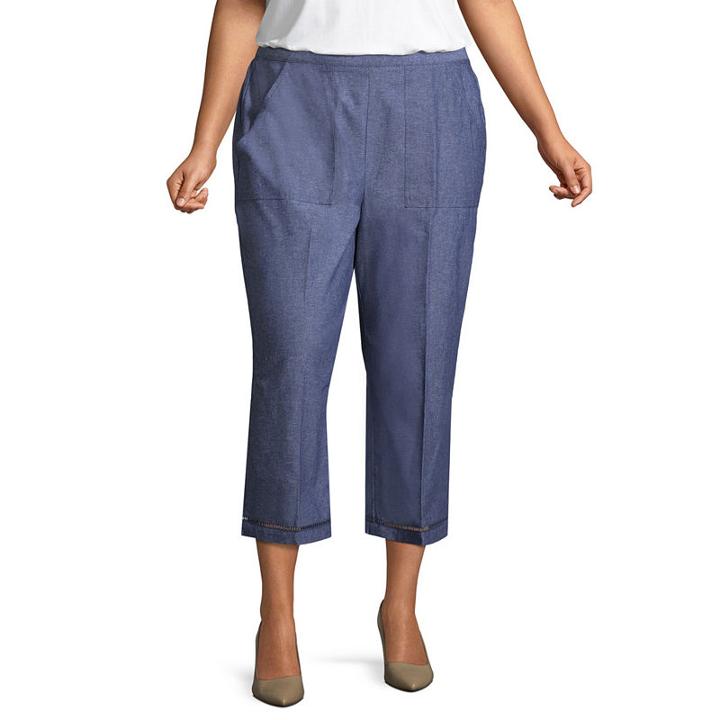 Alfred Dunner Blues Traveler Capri- Plus