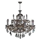 Provence Collection 15 Light 2-tier Chrome Finishand Crystal Chandelier