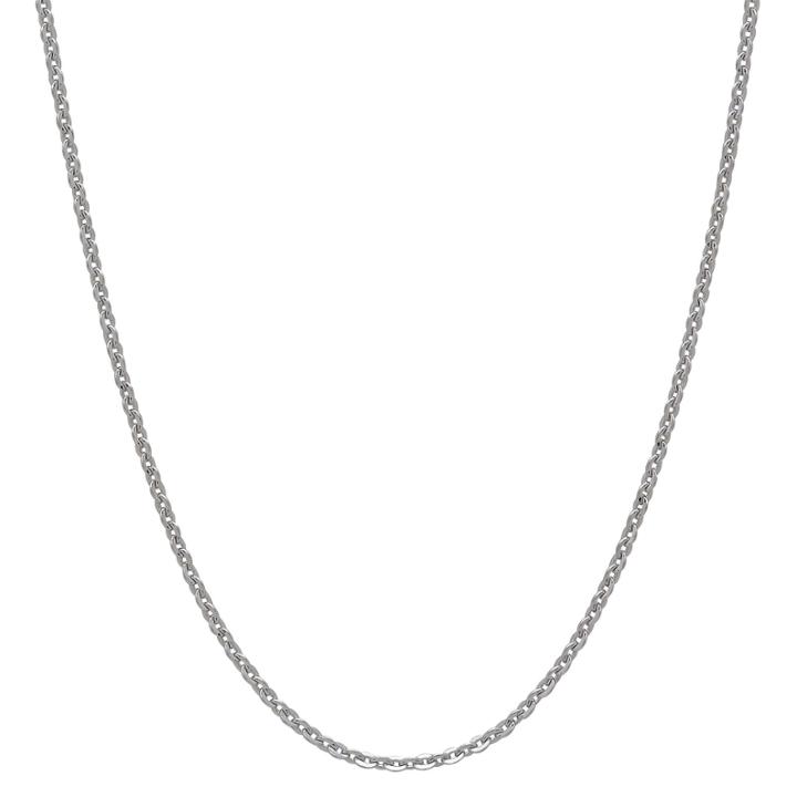 14k White Gold Polished 18 Cable Chain Necklace