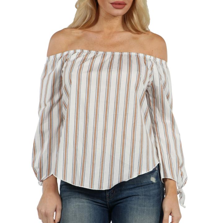 24/7 Comfort Apparel Barn Dance Peasant Top