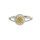 Womens 3/8 Ct. T.w. Genuine Pear Yellow Diamond 14k Gold Engagement Ring