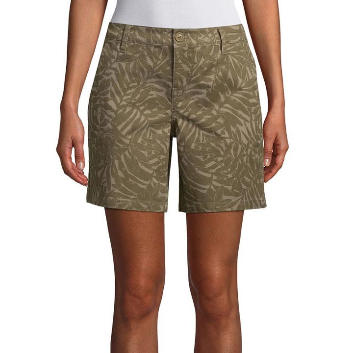 St. John's Bay Twill Chino Shorts