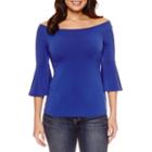 Bold Elements Bell Sleeve Off The Shoulder Top