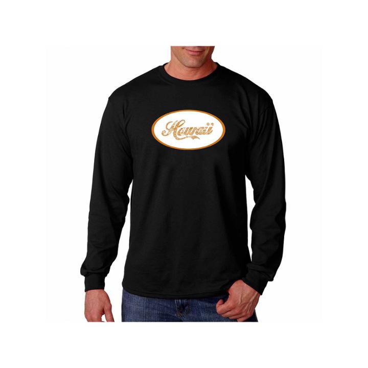 Hawaiian Island Names And Imagery Long Sleeve T-shirt