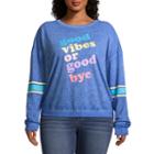 Good Vibes Or Goodbye Sweatshirt - Juniors Plu
