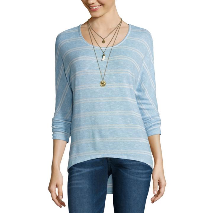 Self Esteem 3/4 Sleeve Round Neck T-shirt-juniors
