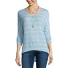 Self Esteem 3/4 Sleeve Round Neck T-shirt-juniors