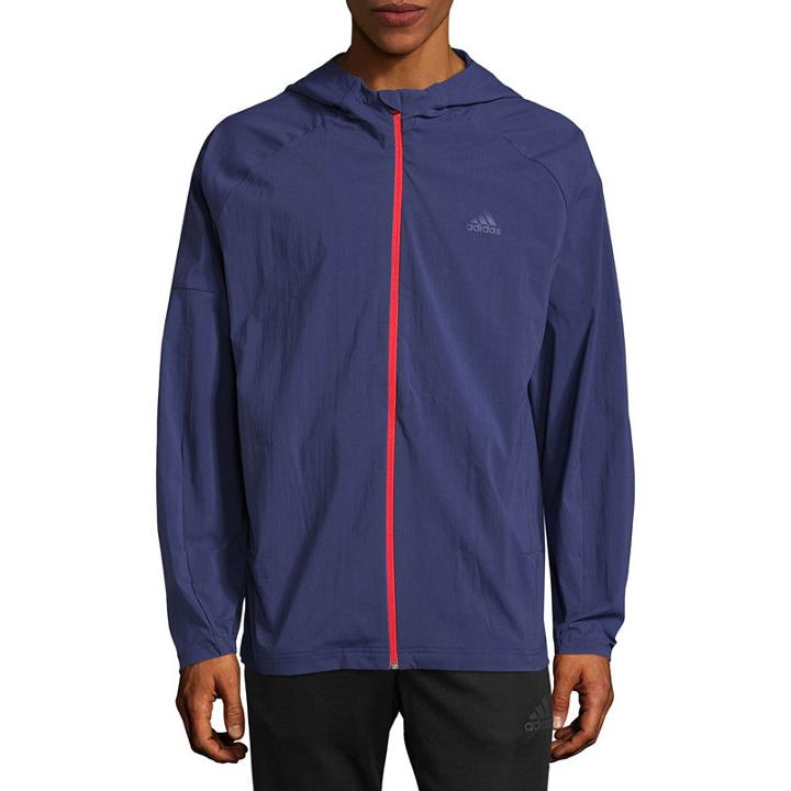 Adidas Sport Id Long Sleeve Woven Hoodie-athletic