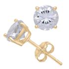 Diamonart 3/4 Ct. T.w. White Cubic Zirconia Round Stud Earrings