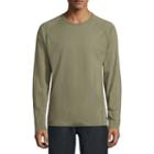 Msx By Michael Strahan Brushed Cotton Long Sleeve Crew