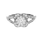 Limited Quantites Womens 5/8 Ct. T.w. Genuine White Diamond 14k Gold Cocktail Ring