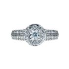 1 Ct. T.w. Diamond 14k White Gold Halo Engagement Ring
