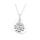 1/10 Ct. T.w. Diamond Love Sterling Silver Pendant Necklace